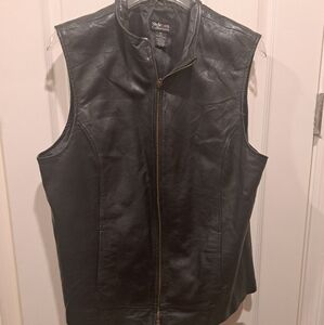 Leather vest